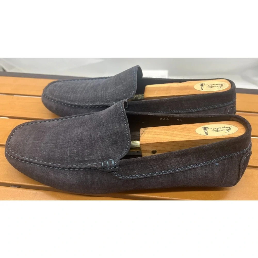 To Boot New York Adam Derrick Lewis Driving Loafers Shoes Italy Sz 7.5